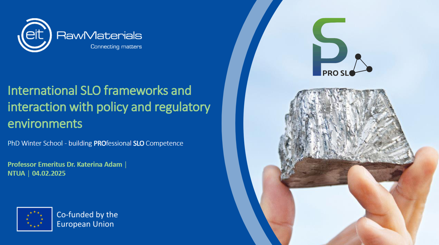 2.3 International SLO frameworks and regulations